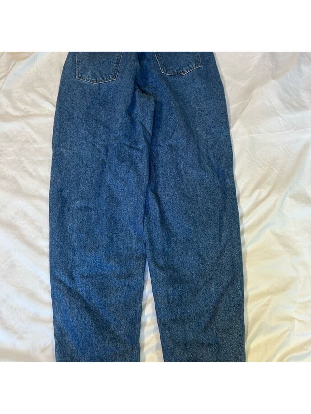 Vintage 90s Brittania  Denim Jeans Waist Tapered Leg Womens Size 16 Pleated - Picture 8 of 11